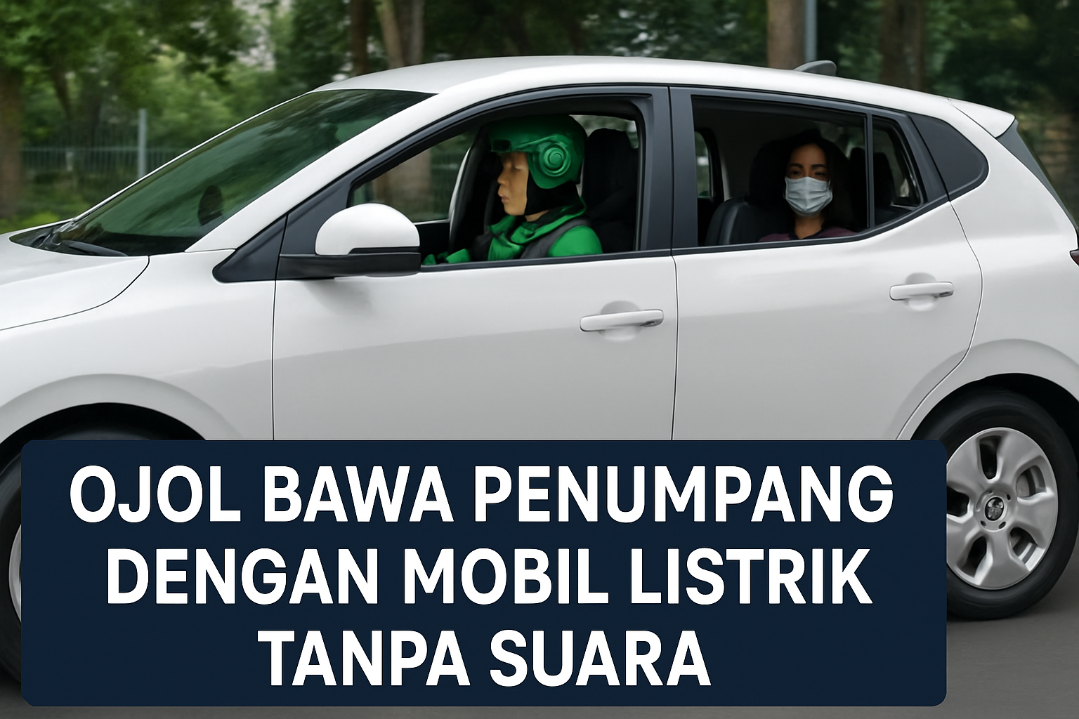 Ojol Bawa Penumpang dengan Mobil Listrik Tanpa Suara: Masa Depan Transportasi di Depan Mata