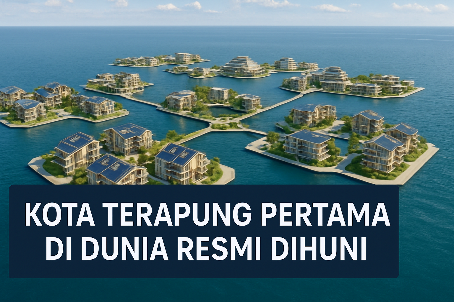 Kota Terapung Pertama di Dunia Resmi Dihuni: Awal Peradaban Baru di Atas Laut