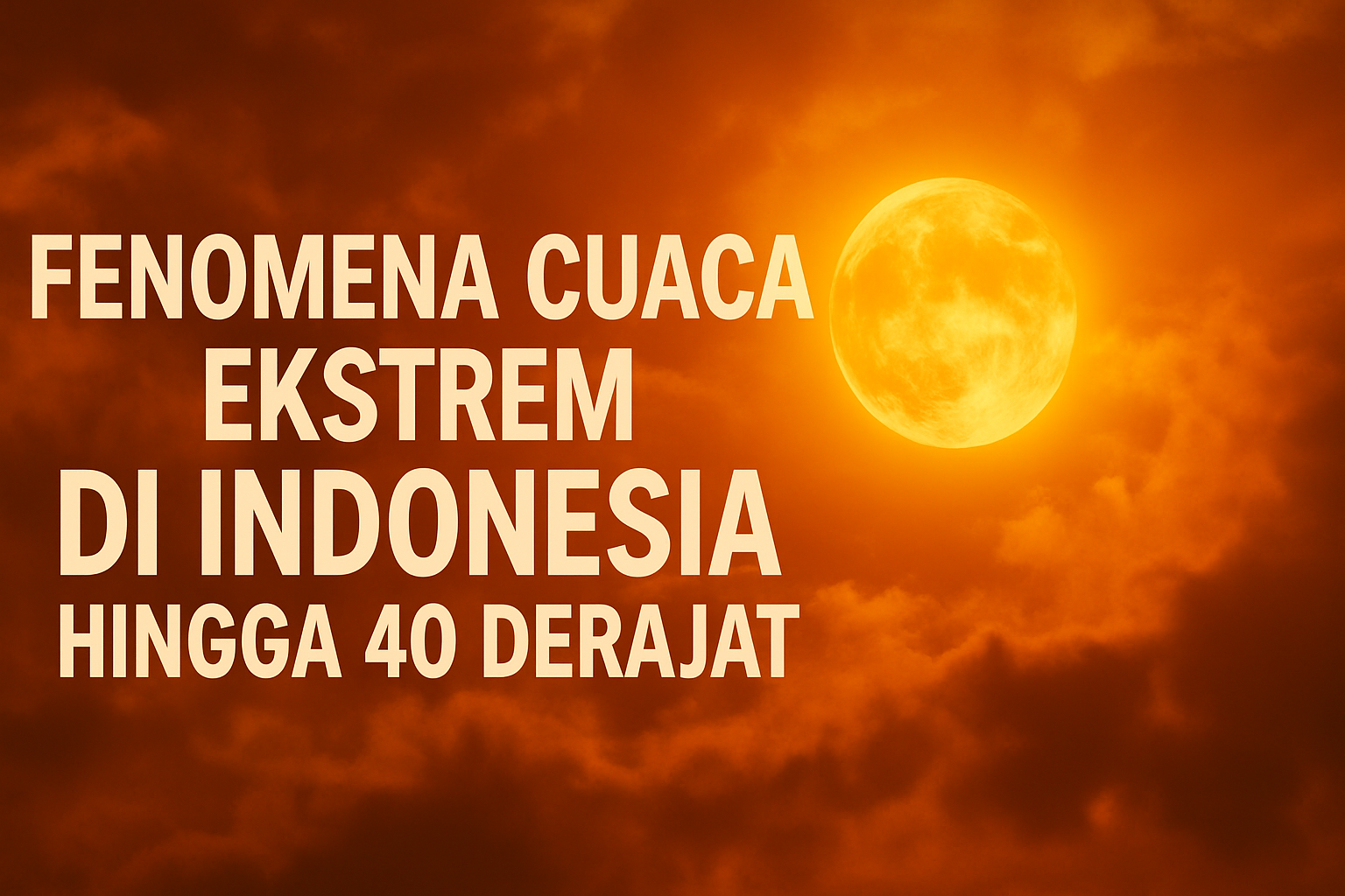 Fenomena Cuaca Ekstrem: Suhu 40°C++ dan Matahari Kembar di Indonesia, Apa yang Sebenarnya Terjadi?